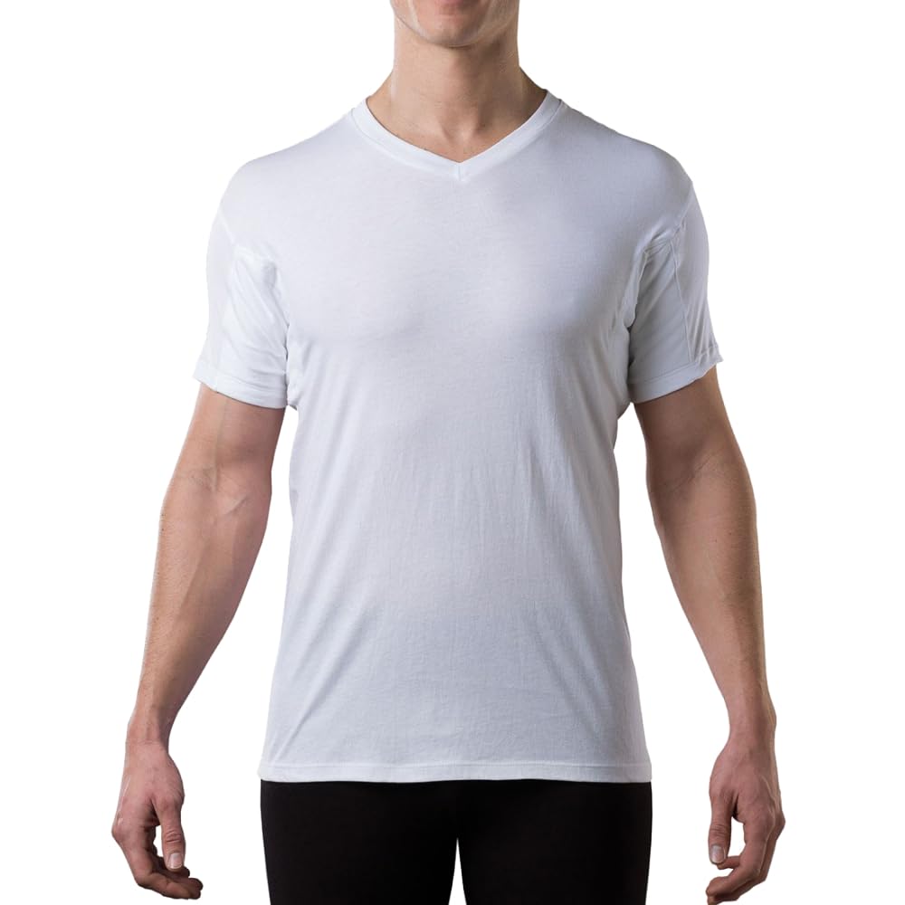 Thompson tee - Camiseta Interior antisudor con Refuerzo en Las Axilas - Corte Regular - Cuello en Pico