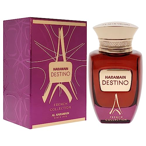 Image of Al Haramain Destino French Collection EDP 100ml - Unisex Sweet Gourmand with Orange Blossom, Raspberry & Marshmallow | Warm Long-Lasting Scent