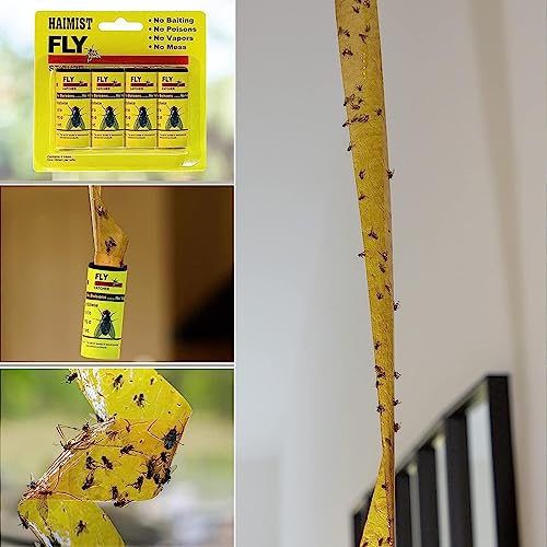 16 Stücke Fliegenfalle Trap - Fliegenfänger Klebestreifen Effektiver Fliegenfänger für Innen- und Außenbereich - Fruchtfliegenfalle - Umweltfreundlich und sicher Klebefalle – Bild 3