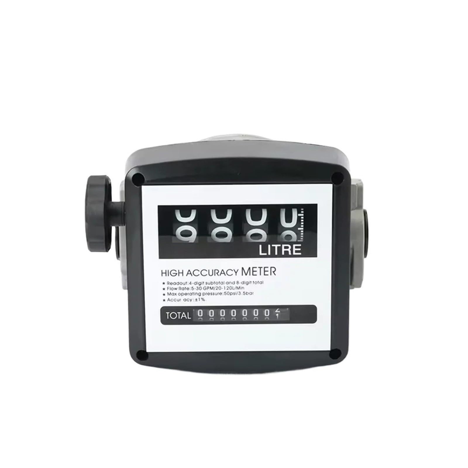 4 Digital Flow Meter 1inch Mechanical Fuel Meter Flow Sensor Counter