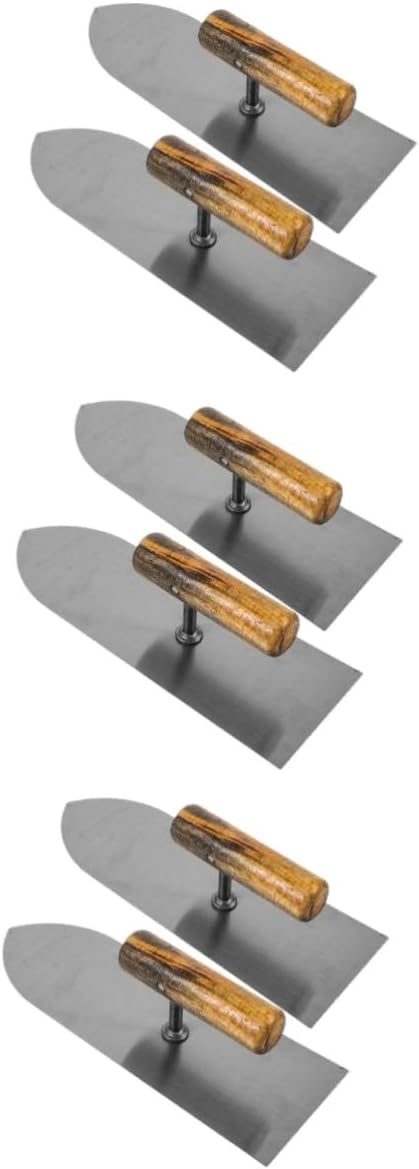 6pcs Plastering Trowel for Cement Finishing Lightweight Drywall Tool for Smoothing and Leveling for Home Construction and Repairs