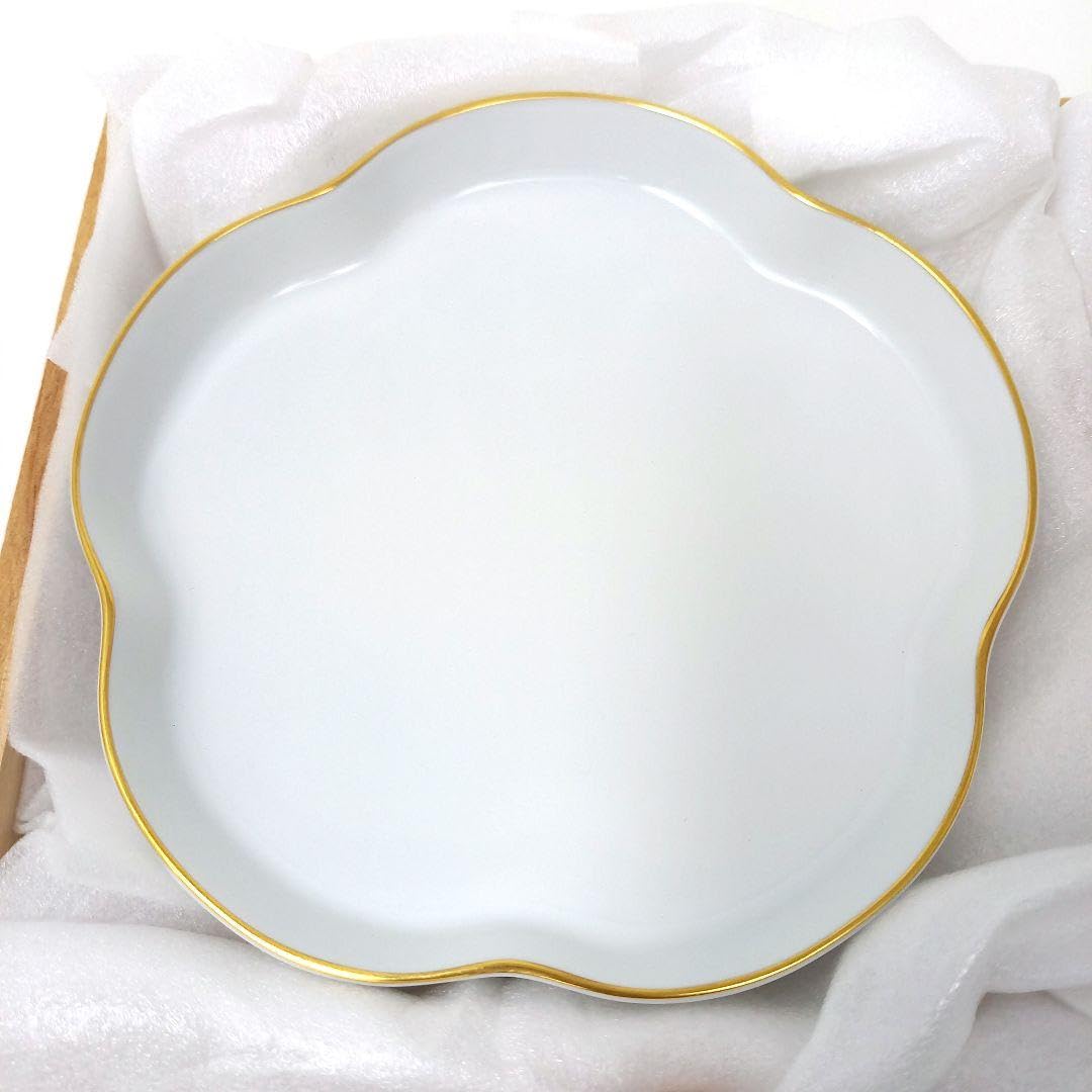 Amazon.co.jp: 品 深川製磁 紅寿 睦皿揃 紅白 梅型 皿 : ホーム＆キッチン