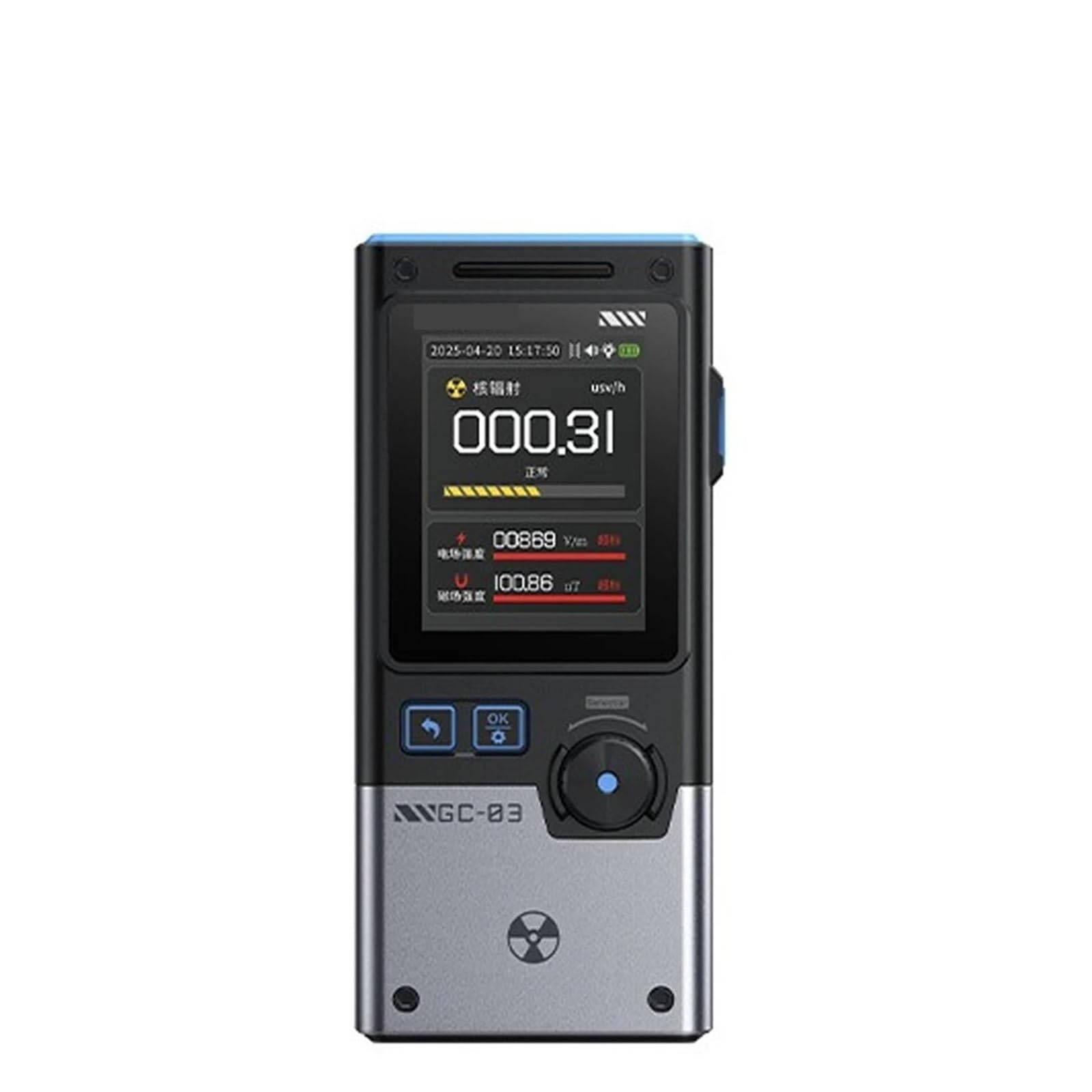 Termometro a Infrarossi, Rilevatore Di Radiazioni Elettromagnetiche 3-IN-1, Intensità Campo Elettrico E Magnetico, Alimentazione, Monitoraggio Della Temperatura NR+EF+MF,per cucina/BBQ/grill/HVAC