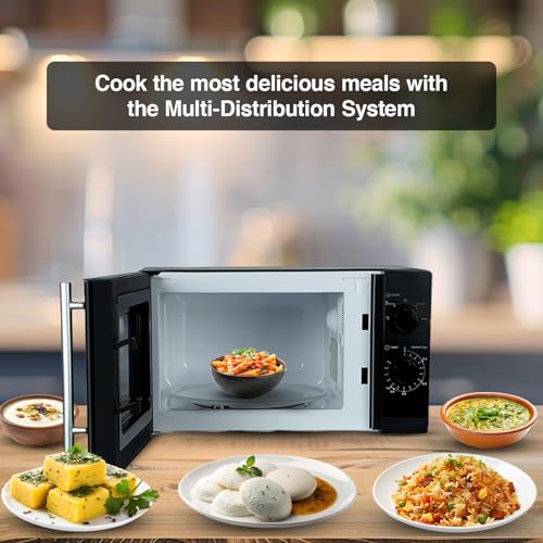 Image of Godrej 20 L 5 Years Comprehensive Warranty Multi Distribution System for Even and Faster Cooking, Solo Microwave Oven With 5 Power Levels (GMX 20SA2, Black)