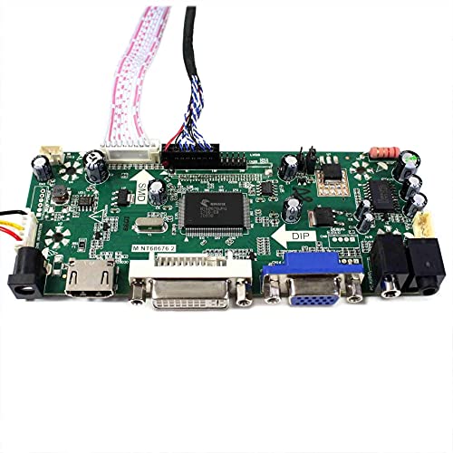 Image of VSDISPLAY 14.9 inch 1280x390 LCD Screen LTA149B780F with DVI VGA Audio Controller Board 68676, for DIY Cabinet /Car Gauge Cluster /Digital Marquee Monitor