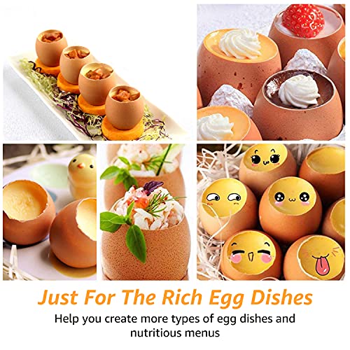 Hotype Egg Cracker Topper, Stainless Steel Soft Hard Boiled Egg Shell Cutter, Egg Shell Separator Remover, Eggs Cutter, Eggshell Opener - Image 6