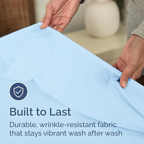 Miniatura 21 de King Fitted Bed Sheet - Bottom Single Fitted Sheet Only - Ultra-Soft Hotel Luxury Bedding w/ 8-16 Inch Deep Pockets - Breathable, Cooling & Wrinkle