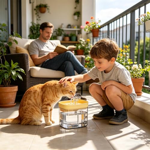 Bebedero para perros y fuente para gatitos de interior compacta 3
