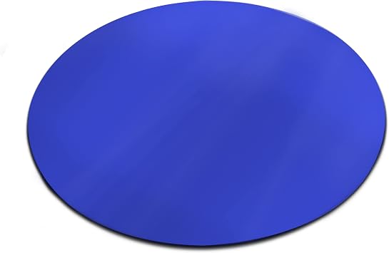 SPEEDYORDERS Round Blue Acrylic Mirror Sheet Circle Mirror 24 inches Diameter, 1/8" Thick Shatterproof Round Mirror Cobalt Blue Plexiglass Sheet Ideal for Home, Wedding, Centerpiece, Table, Decoration