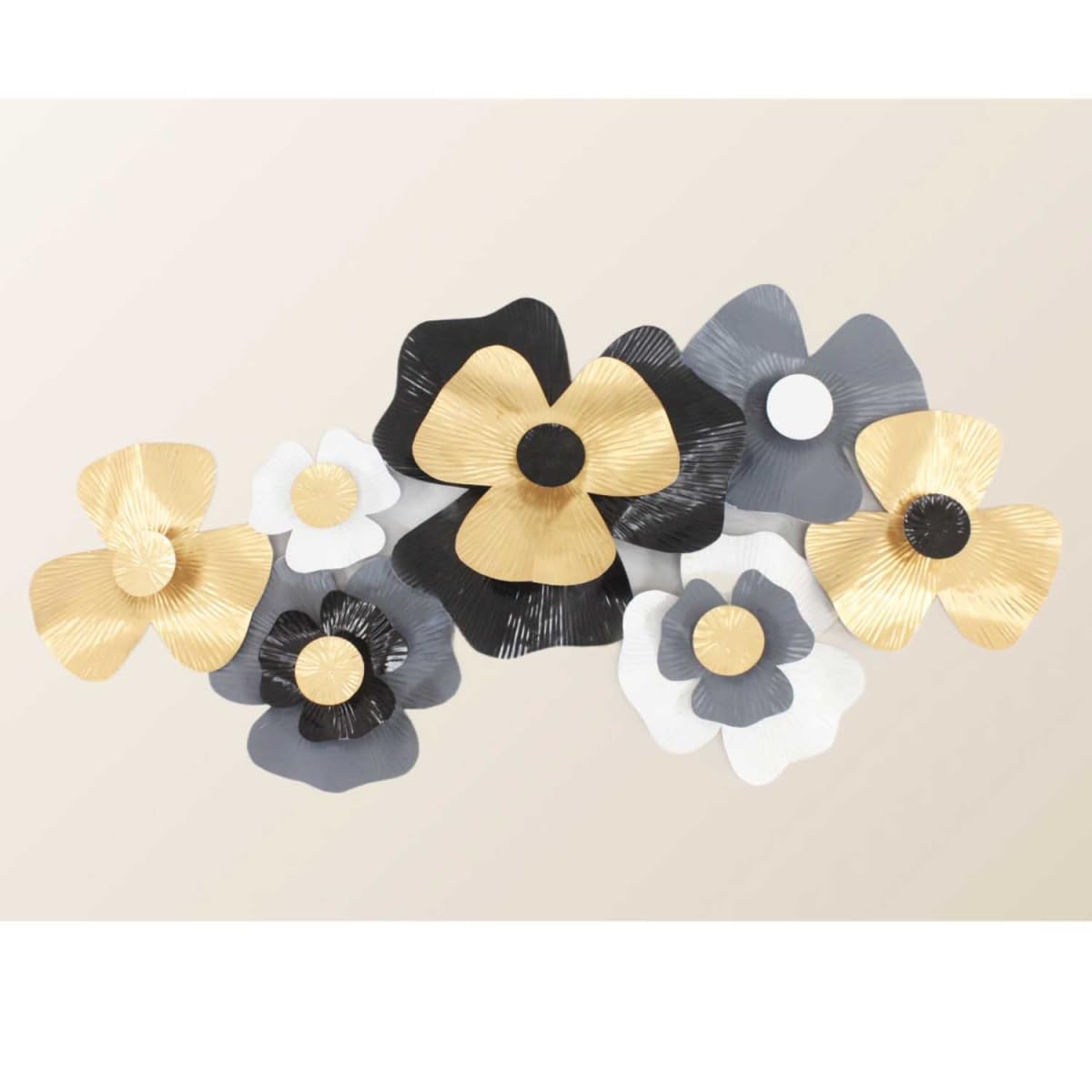 Casa Moro WD-6100 - Decorazione da parete in metallo, motivo floreale, 97 x 52 cm (larghezza x altezza)