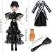 DCSSUB 10 inch Doll and Accessories, Black Gothic Gown with 2 Dresses,Black Comb and Thing