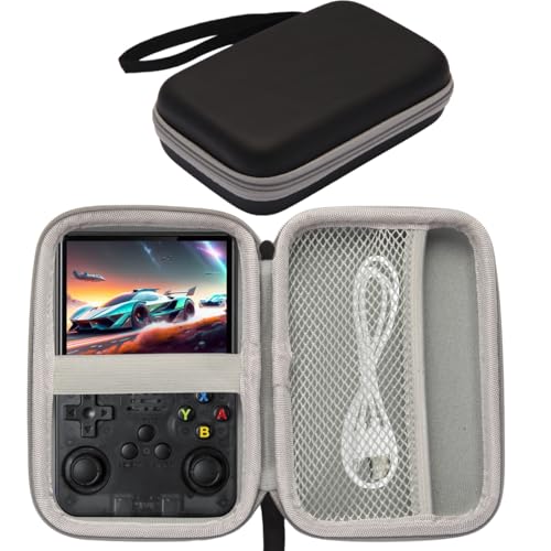 Custodia rigida per il trasporto compatibile con la console di gioco portatile R36S/R36 PRO/R40S PRO, borsa portaoggetti in EVA per accessori per console di gioco portatili da 3,5 pollici