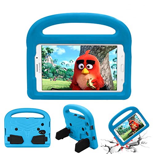 Cookk Kids 8.0 Inch Case for Samsung Galaxy Tab 4 8.0 Tablet 2014(T330), Galaxy Tab E 8.0 2016(T375/T377/T378), Galaxy Tab A 8.0 2017(T380/T385), Galaxy Tab A 8.0 2018 Case Handle (T387), Blue