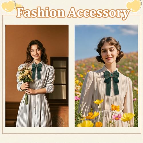 Image of Womens Bow Tie Adjustable Rhinestone Bowtie for Women Ladies Girls Pre-tied Womens Tie for Shirt Suit Uniform