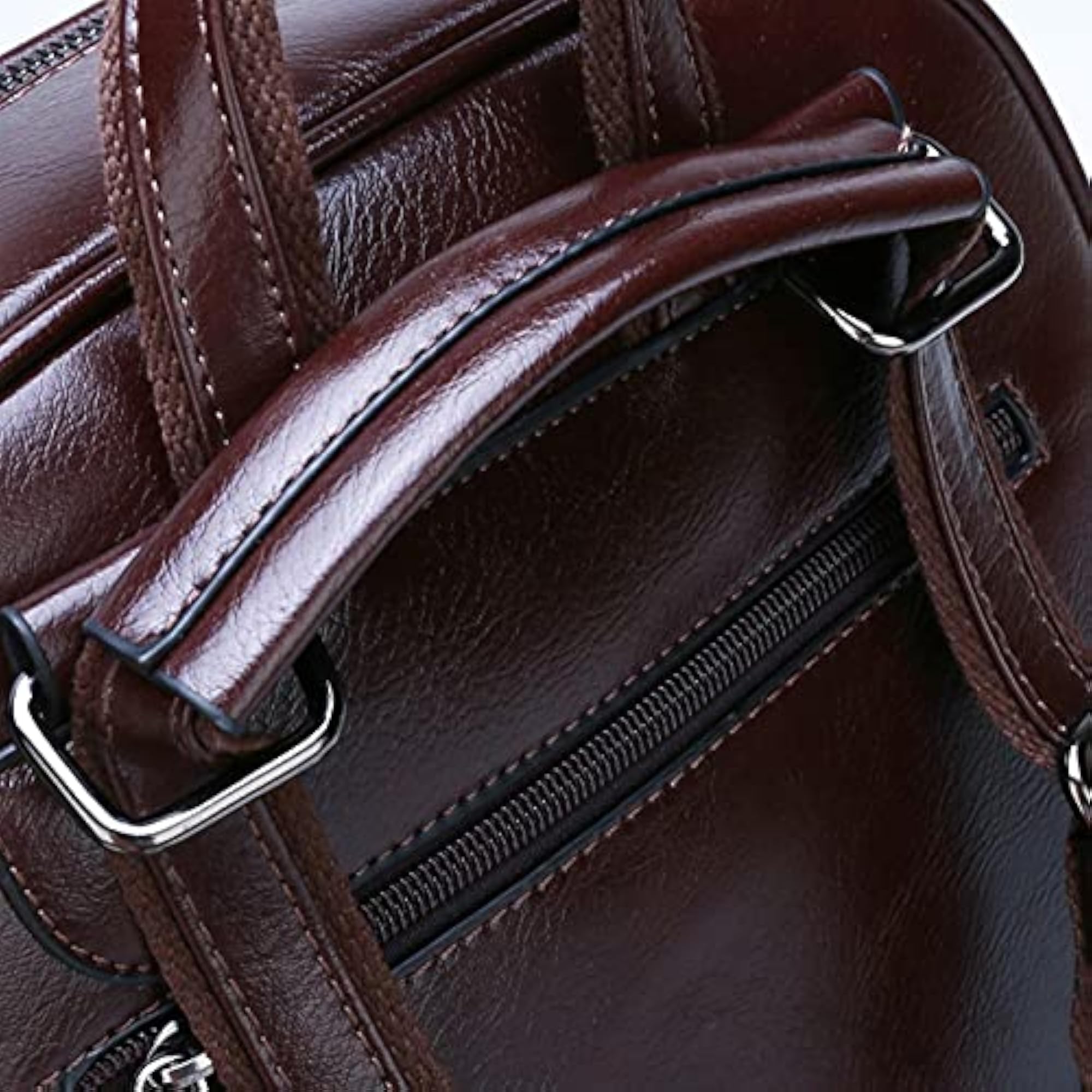 Women's All-Match PU Leather College Style Backpack, Travel Bag
