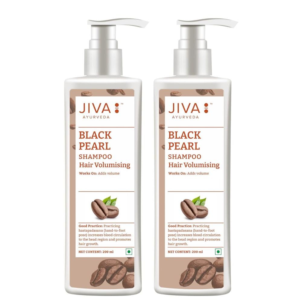 Jiva Black Pearl Shampoo 200 ml | 100% Pure & Natural | Cleanses Scalp & Adds Volume To The Hair | Promotes Hair Growth, Prevents Hair Loss And Premature Graying | Balances Tridoshas (Pack Of 2)-image-30