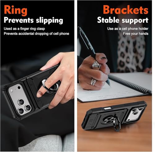 Coque iPhone 13 Pro Max Or Rose Idéale pour Sortir sans Portefeuille - 7