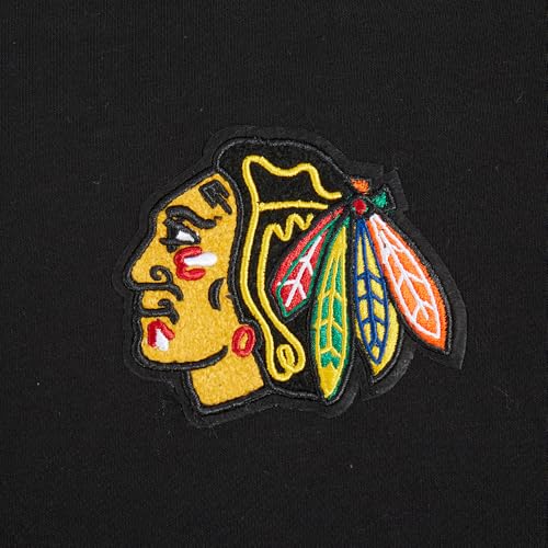 Pro Standard Womens NHL Chicago Blackhawks Classic Chenille Cropped Pullover Hoodie Black 2Xl by Pro Standard - Used condition - Image 4