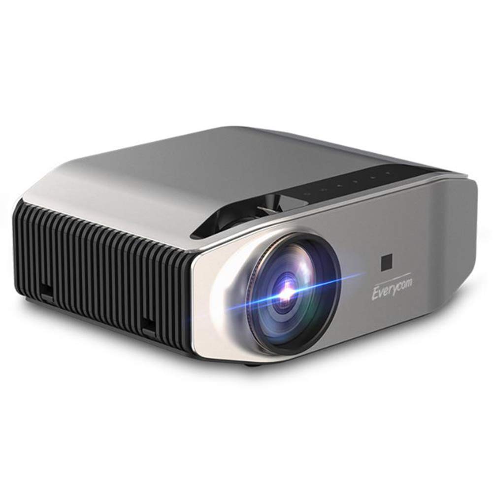 Mini Proiettore Intelligente, Proiettore Domestico LED HD da 6500 Lumen 1080P, Altoparlante Integrato, Compatibile con HDMI, USB, AV, VGA, Micro SD, può Essere Utilizzato per Giochi,Film