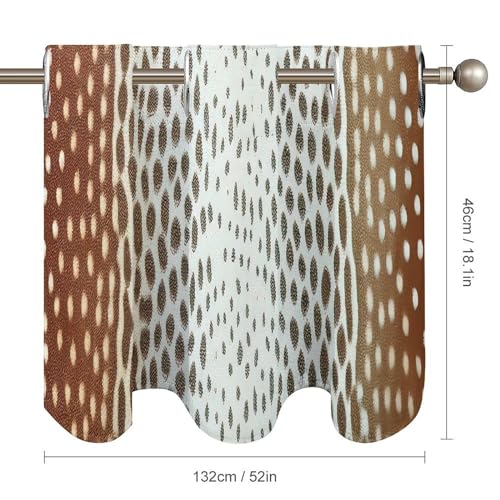 Cortinas cortas de estilo asiático con antílope para transformar tu cocina o cuarto de baño 6