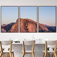 3 Piece Framed Canvas Wall Art Mountain Top Landscape Canvas Prints Home Artwork Decoration for Living Room,Bedroom - 16
