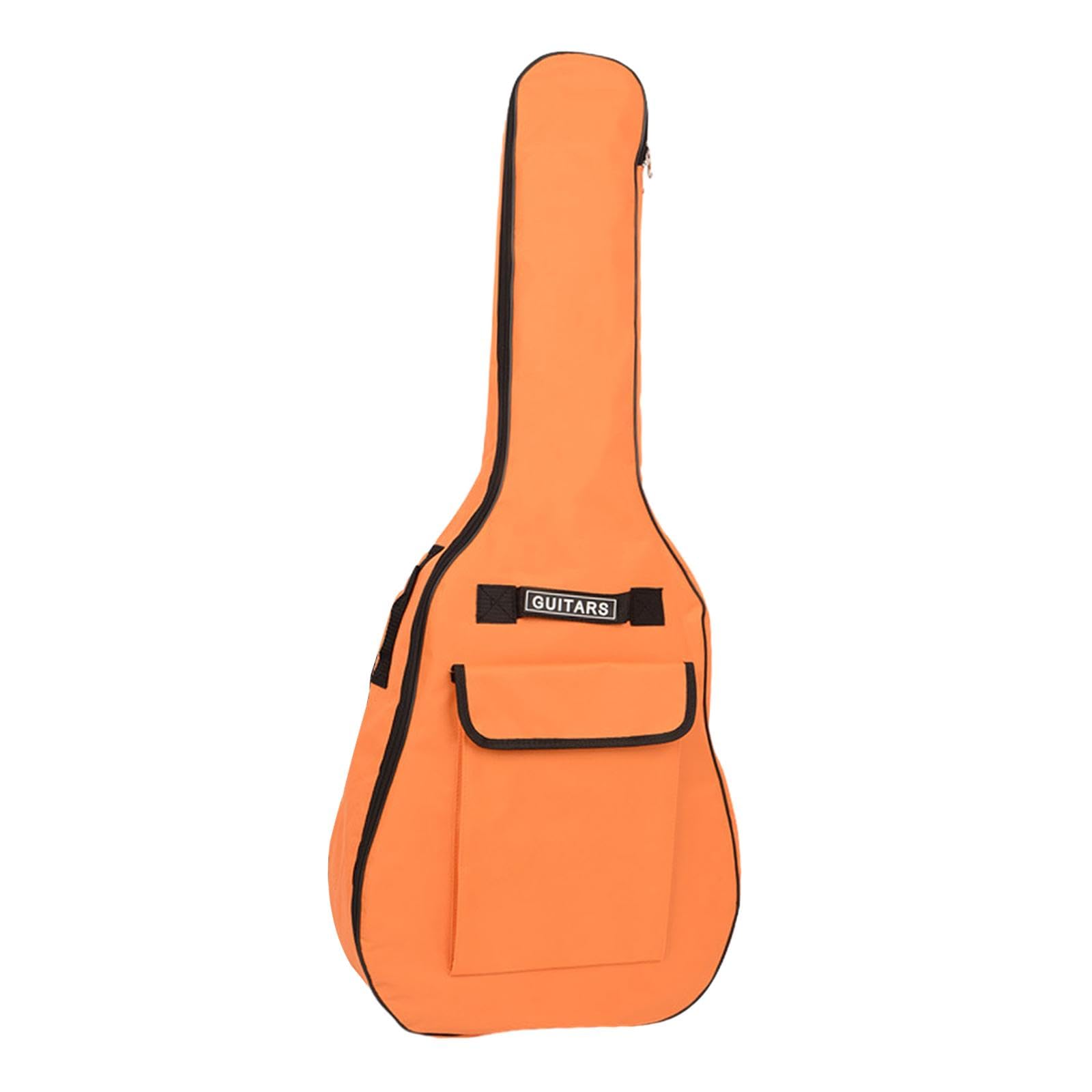 Torba na gitarę Oxford, tkanina elektryczna, osłona przeciwpyłowa na struny, notebooka, kapodon, beżowy, 106 x 42 x 13 cm, Zestaw 2 (pomarańczowy, 106 x 42 x 13 cm), 106x42x13cm, jako opis