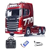 wheelfun Huina 770S プラスチック 1/18 ラジコン トラクター トラック 完成モデル RTR 7.4V バッテリー ラジオ 19CH ライト サウンド エフェクト リモコン ローリー 車 モデル