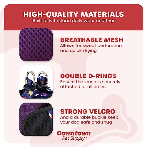 Downtown Pet Supply Step In Dog Harness For Small Dogs No Pull, Small, Space - Adjustable Harness With Padded Mesh Fabric And Reflective Trim - Buckle Strap Harness For Dogs #TOP3