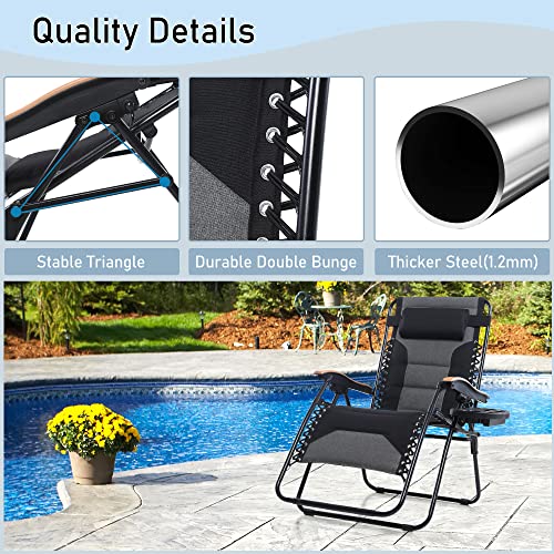 Phi Villa Xxl Oversized Padded Zero Gravity Chair thumb #5