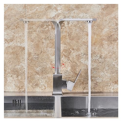 Robinet mitigeur eau chaude et froide orientable à levier unique - 7