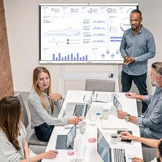 NORQIN Interactive Smartboard for Presentation Classroom Conference Office Home-65 4K UHD with 48MP Camera,8-Array Microphone,Touchscreen Digital Whiteboard(Wall Mount Included)