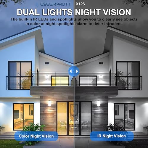 Image of XUGA - Cybernautt X12S 8MP 3 View PTZ Solar 4G Sim Wireless Outdoor CCTV Camera with Three Side View | 360 | Motion Detection| Siren Alarm| Outdoor | 2 Way Audio | 128GB | Use Air-tel 4G Sim