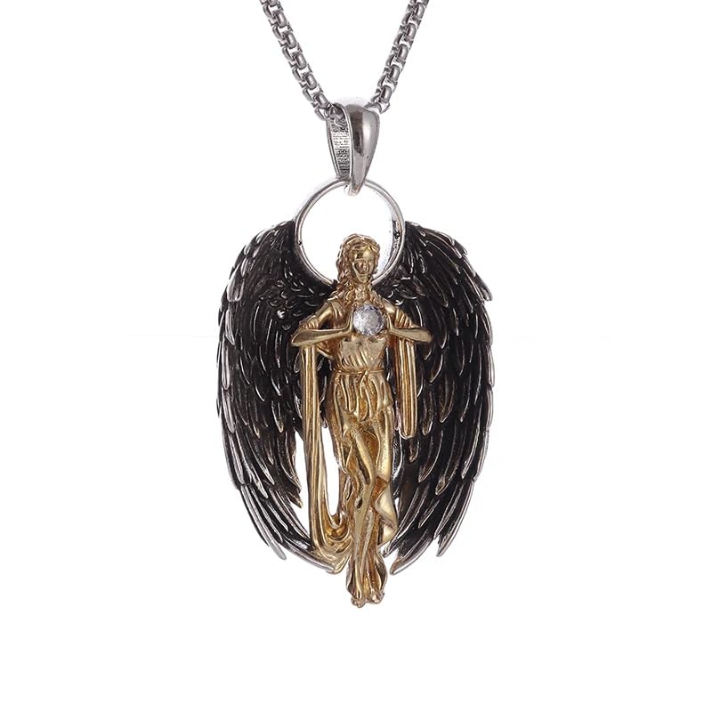 Collier amulette de l'archange Saint Gabriel Paladin pour votre style quotidien