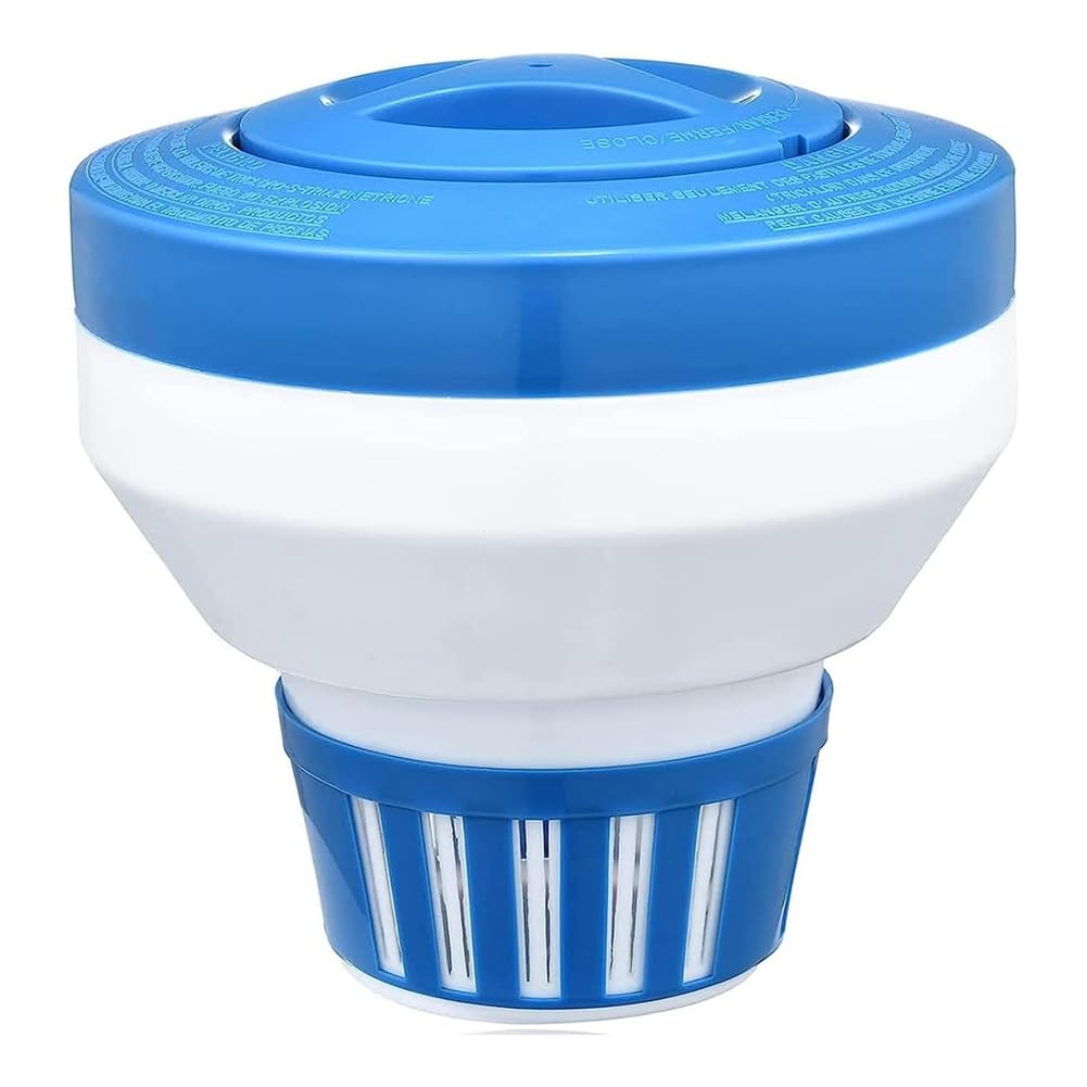 Nondk Floating Chlorine Dispenser 7", Large Capacity Pool Spa Chlorine/Bromine Floater Float, Chlorinator& Bromine Holder