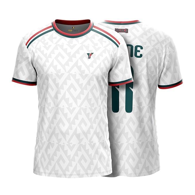 Image of YOURJERSEY Football World Cup 2026 Football Jersey All Team Jersey Custom Name & Number Print | Fan Personalised T-Shirt Sizes for Kids 2Y to Adults 4XL