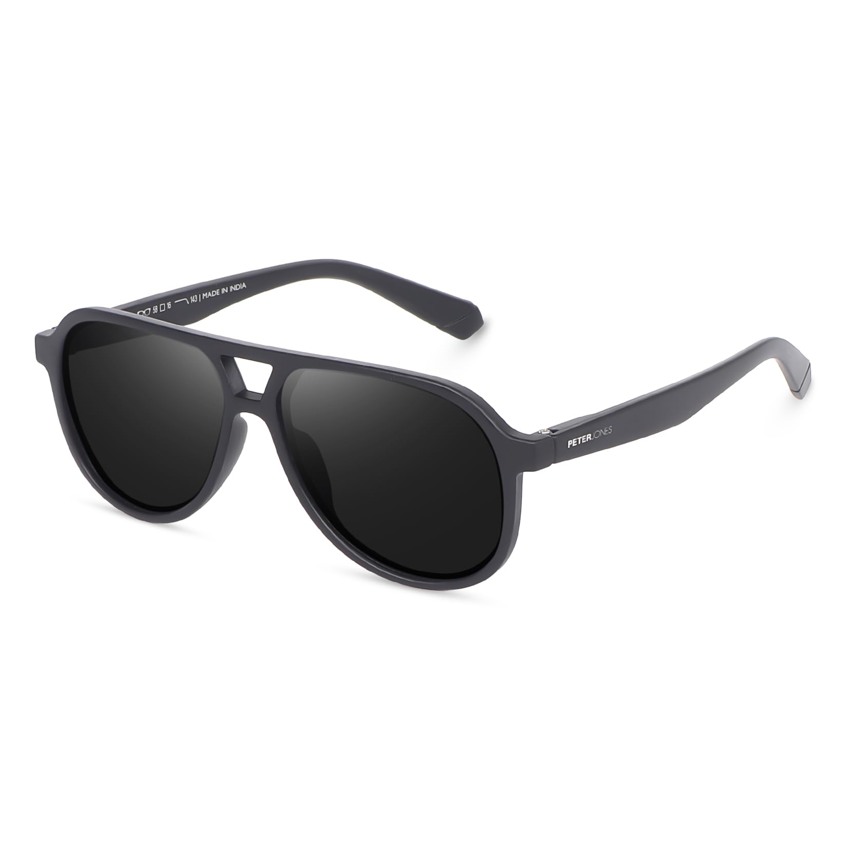 peter jones I Full Rim Aviator I Polarized and 100% UV Protected I Men & Women Sunglasses I Medium Size I PO2688-picture-39
