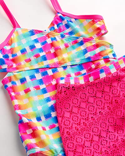 Image of Limited Too Girls' Bathing Suit Set - UPF 50+ Monokini or Taknini and Quick Dry Shorts - Swimwear Set for Girls (7-16)