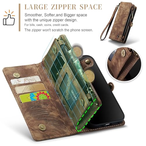Coque iPhone 15 Plus pochette portefeuille cuir pour vos deplacements