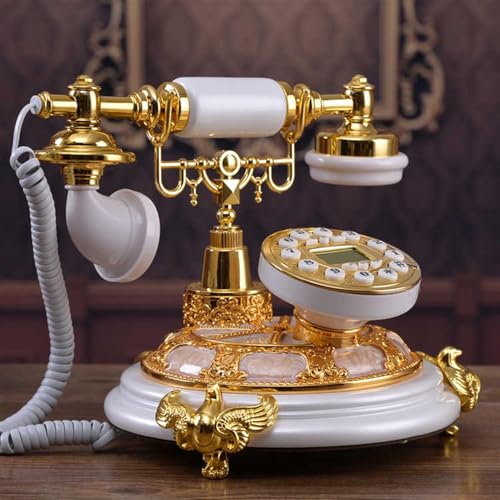 Téléphone fixe rétro vintage filaire classique avec mains libres
