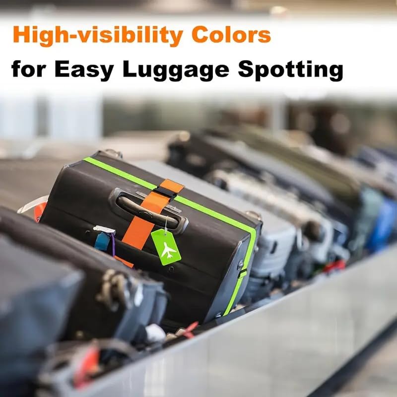 Luggage Straps for Suitcases, TSA Approved Travel Belt with Cross-Buckle（Orange）4