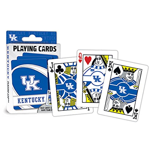 Image of MasterPieces Family Games - NCAA Kentucky Wildcats Playing Cards - Officially Licensed Playing Card Deck For Adults, Kids And Family