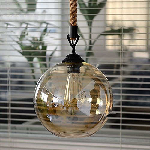 Suspension industrielle ø25cm en verre avec diffusion lumineuse 360° - 4