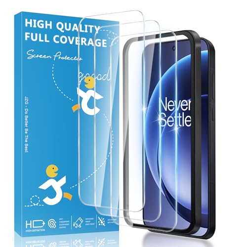 JavoYion 3 Pack for OnePlus 15 Screen Protector Easy to Install Tool Fingerprint Support Bubble-Free Case Friendly 9H Hardness Clear Glass Screen Protector for OnePlus 15