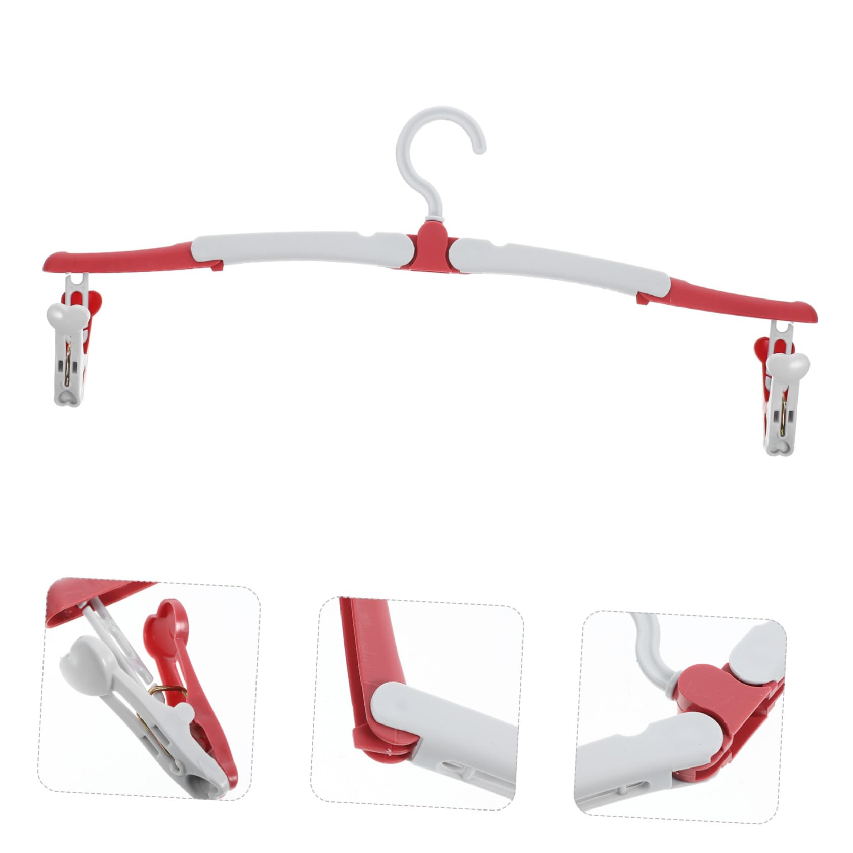 Gatuida 20pezzi Grucce Pieghevoli Da Viaggio Appendini Salvaspazio Con Pinze Per Pantaloni e Gonne Accessori Per Asciugare Vestiti Viaggio Design Compatto e Resistente Per Valigia e