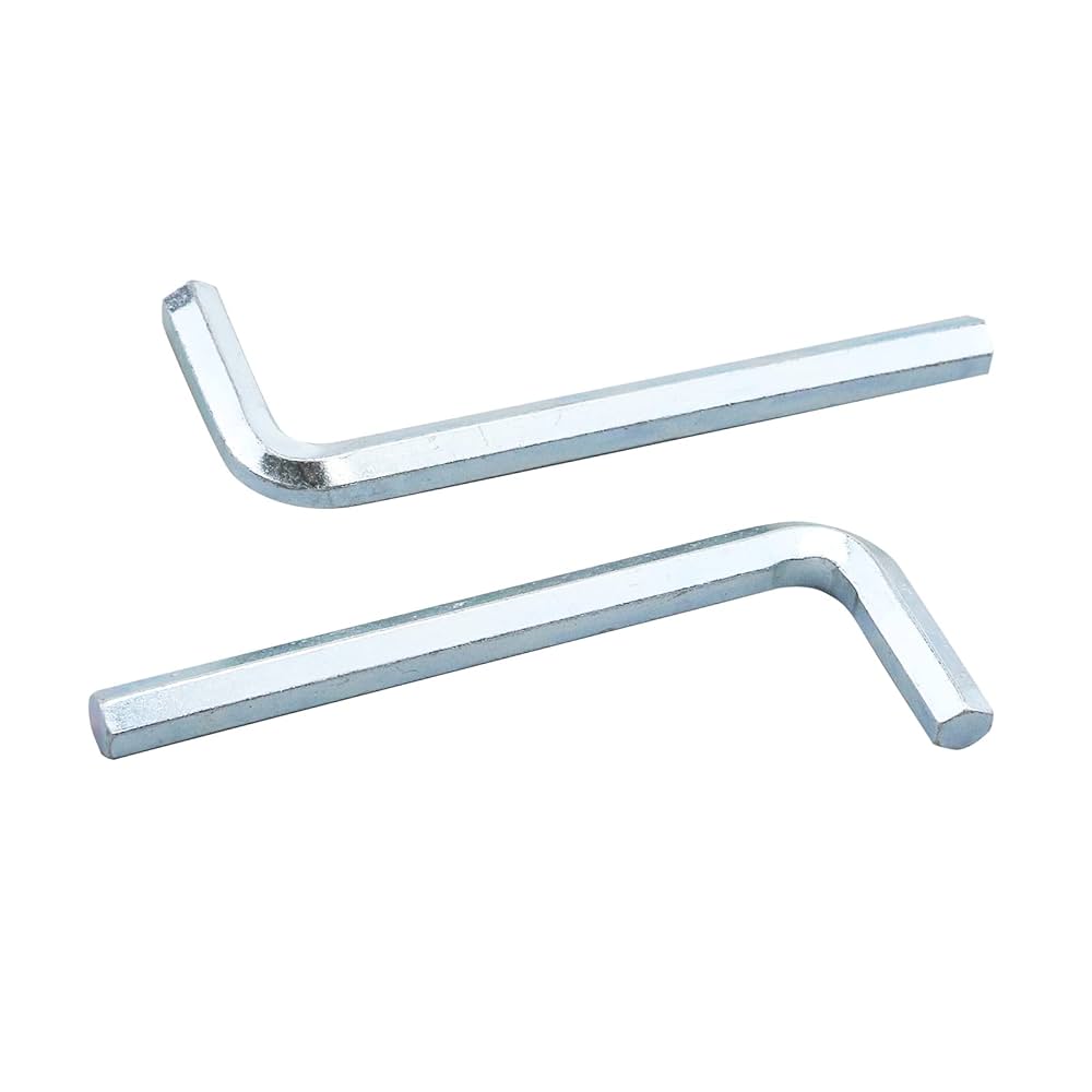 Amazon | Risbay M8 シルバー 六角レンチ L字六角ヘッド修理