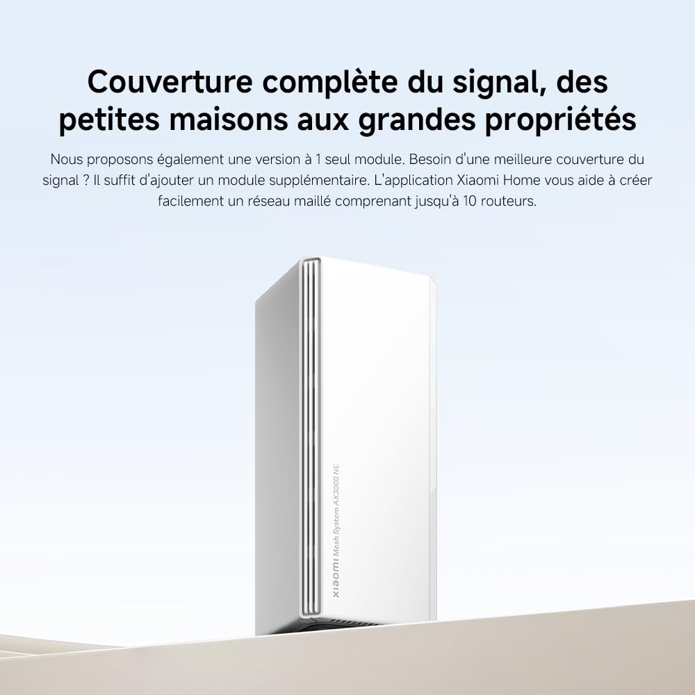 Routeur WiFi6 AX3000 - Port Gigabit, Mesh WiFi, Connexion Stable pour Maison & Bureau
