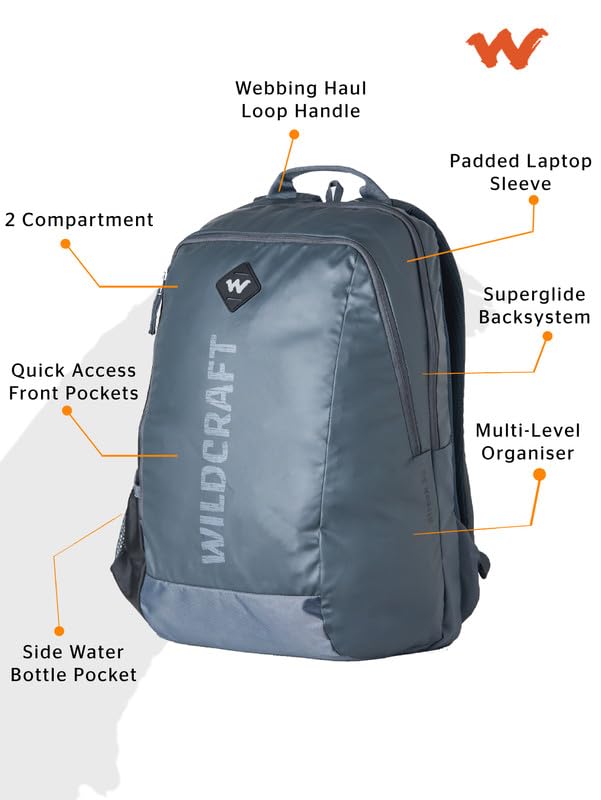 Image of Wildcraft Casual Backpack STREAK 30 for Mens & Womens | Unisex Backpack
