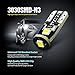 SIRIUSLED 3030 SMD Super Compact Extremely Bright Triple Sided 400 Lumen Auto LED Interior Light Bulbs Size 194 168 2825 Pure White Pack of 6