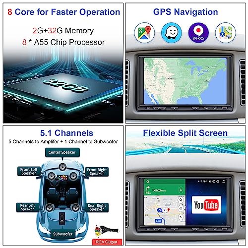 Bouwoima IY-CARSTEREO-5 Android Double Din Car Stereo Radio Wireless Carplay & Wireless Android Auto, 7In Touchscreen Head Unit thumb #4