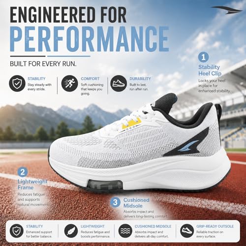 Image of ASIAN Titan-16 Men's Running Shoes | Lightweight Knit Mesh Upper | Breathable Airflow Design | EVA Grip Sole Comfortable Daily Use